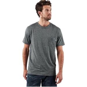 Vuori Tradewind Peformance Tee Pocket Short Sleeve Tee in Heathered Gray XL